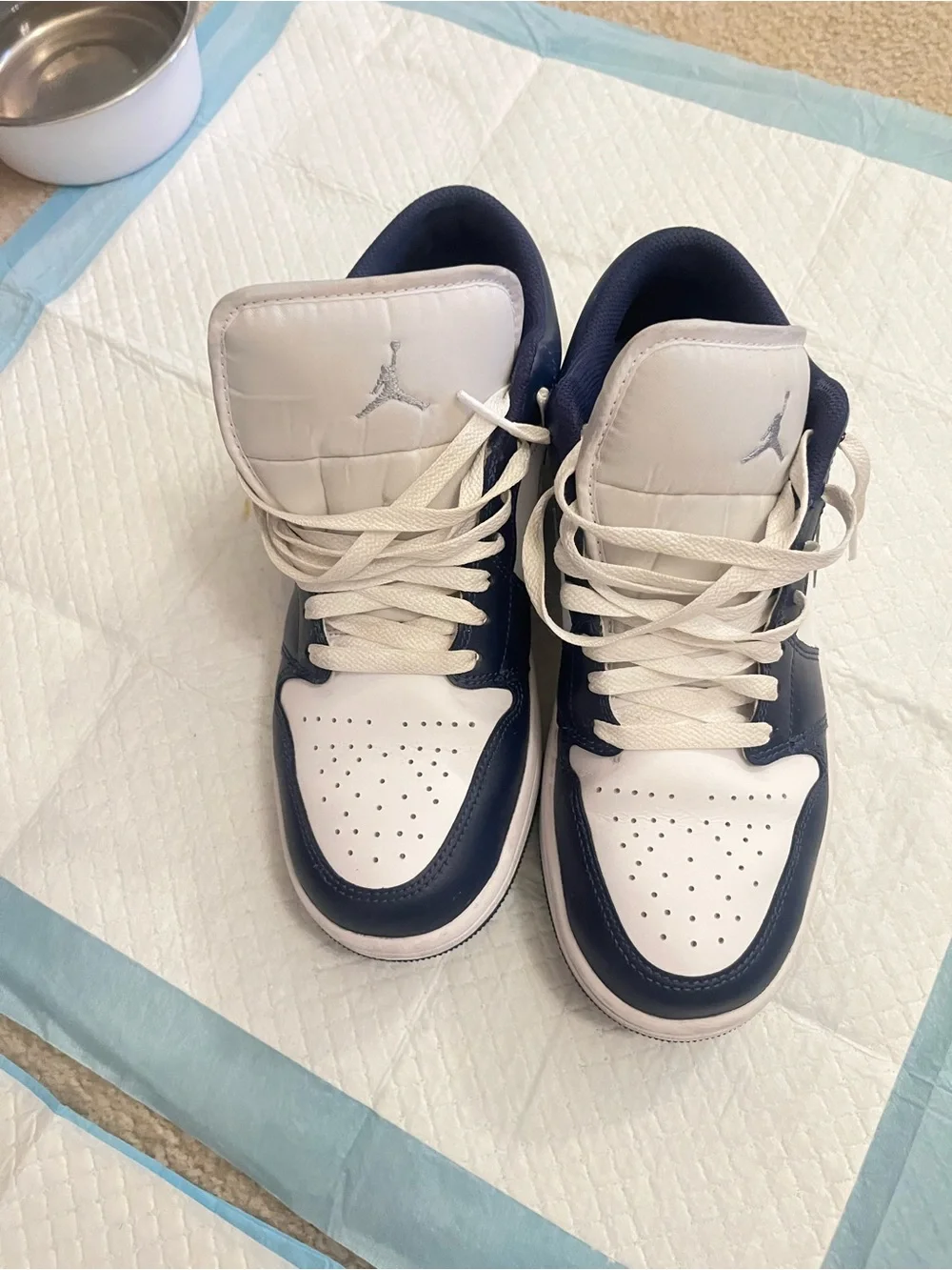 Dallas Cowboys Air Jordan 1 Low White & Navy Sneakers size 9 👟👟👟